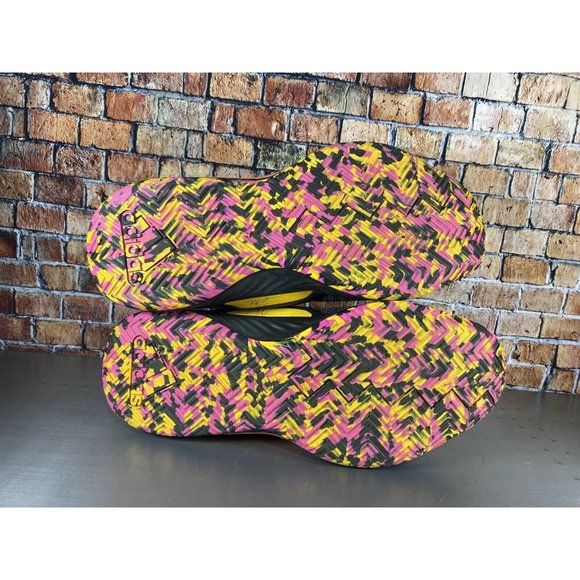 Adidas Dame 5 Core Black Shock Pink Asia Tour Sneakers (EF9367) Men's Size 11.5 - Picture 7 of 8